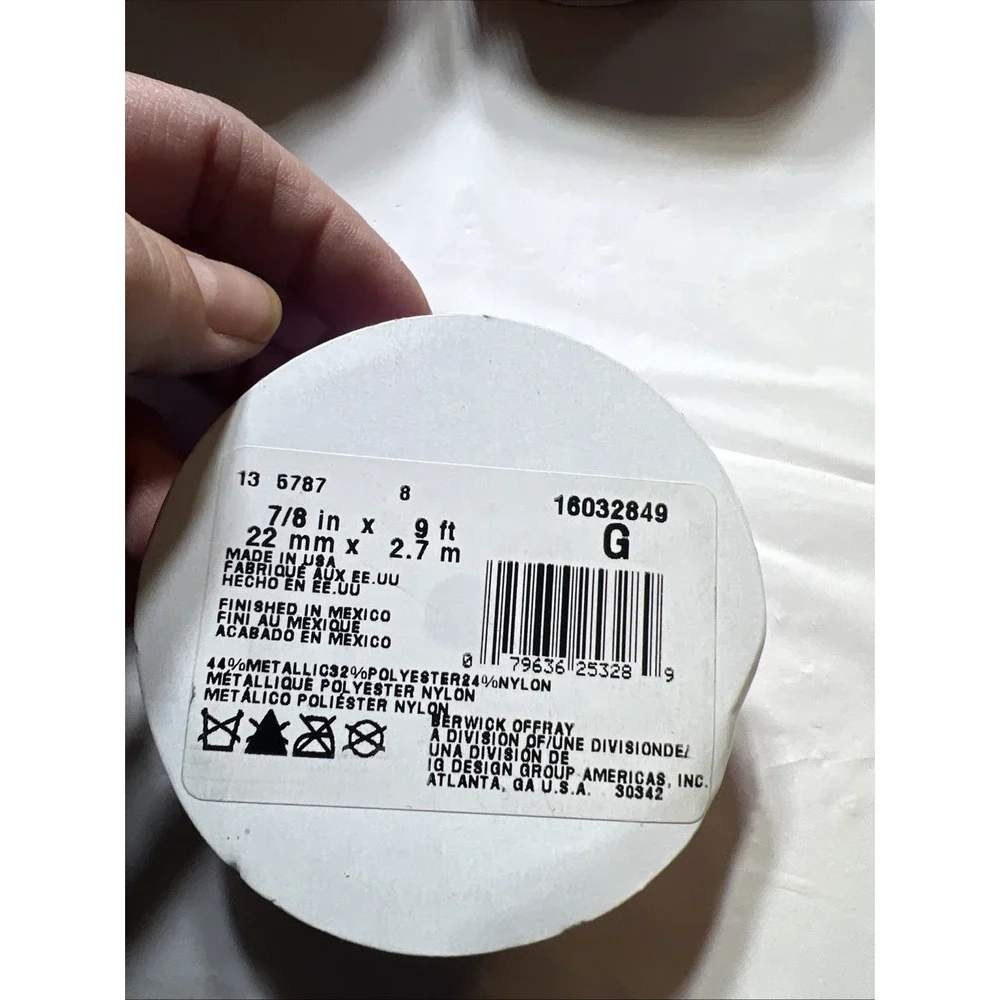 Lot Of 6 Rolls Of Crafting Ribbon #2